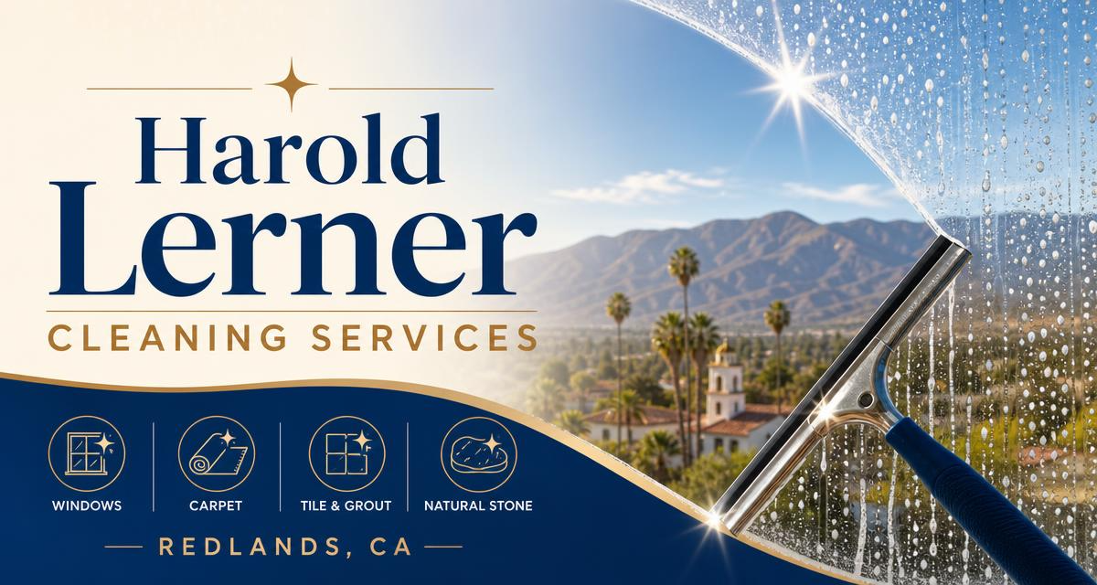 Harold Lerner Cleaning Services — windows, carpet, tile & grout, and natural stone care in Redlands, CA